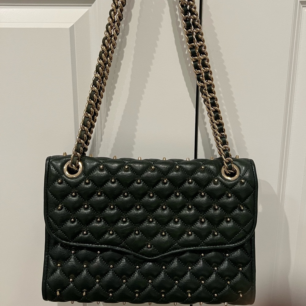 Rebecca Minkoff Chevron Quilted Studded Crossbody